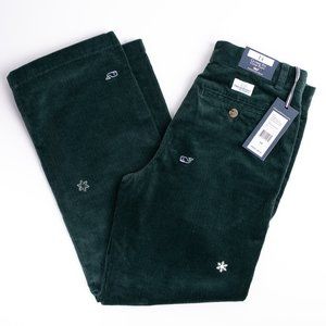 NEW Vineyard Vines snowflake Club Pant Cords size 14